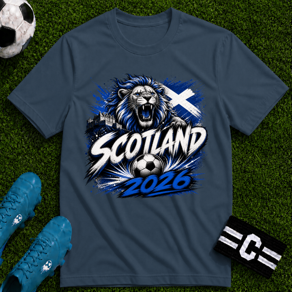 Scotland 2026 World Cup Graphic T‑Shirt - soccer fan t-shirt | GoalRush Studio