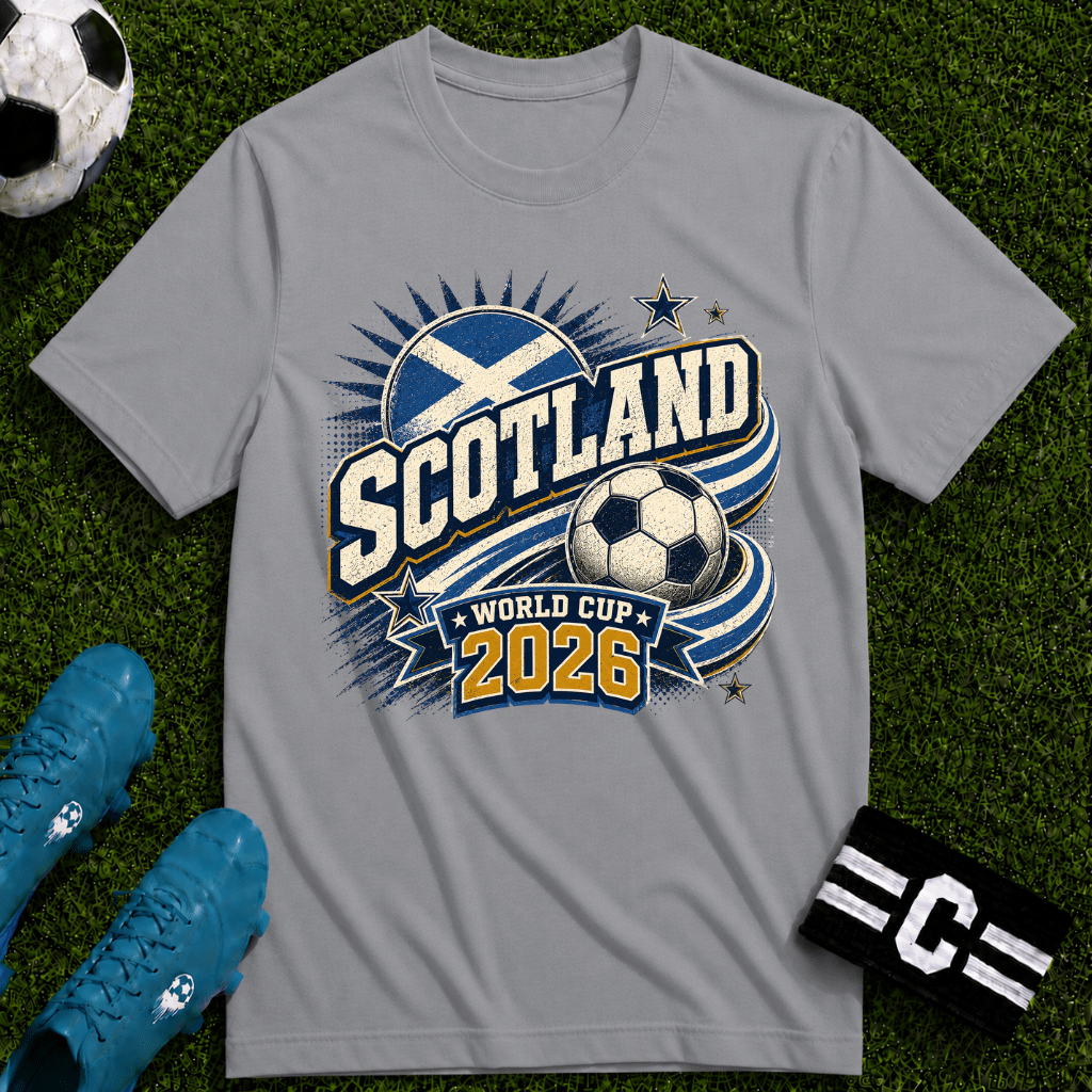 Scotland 2026 World Cup Retro T-Shirt - soccer fan t-shirt | GoalRush Studio