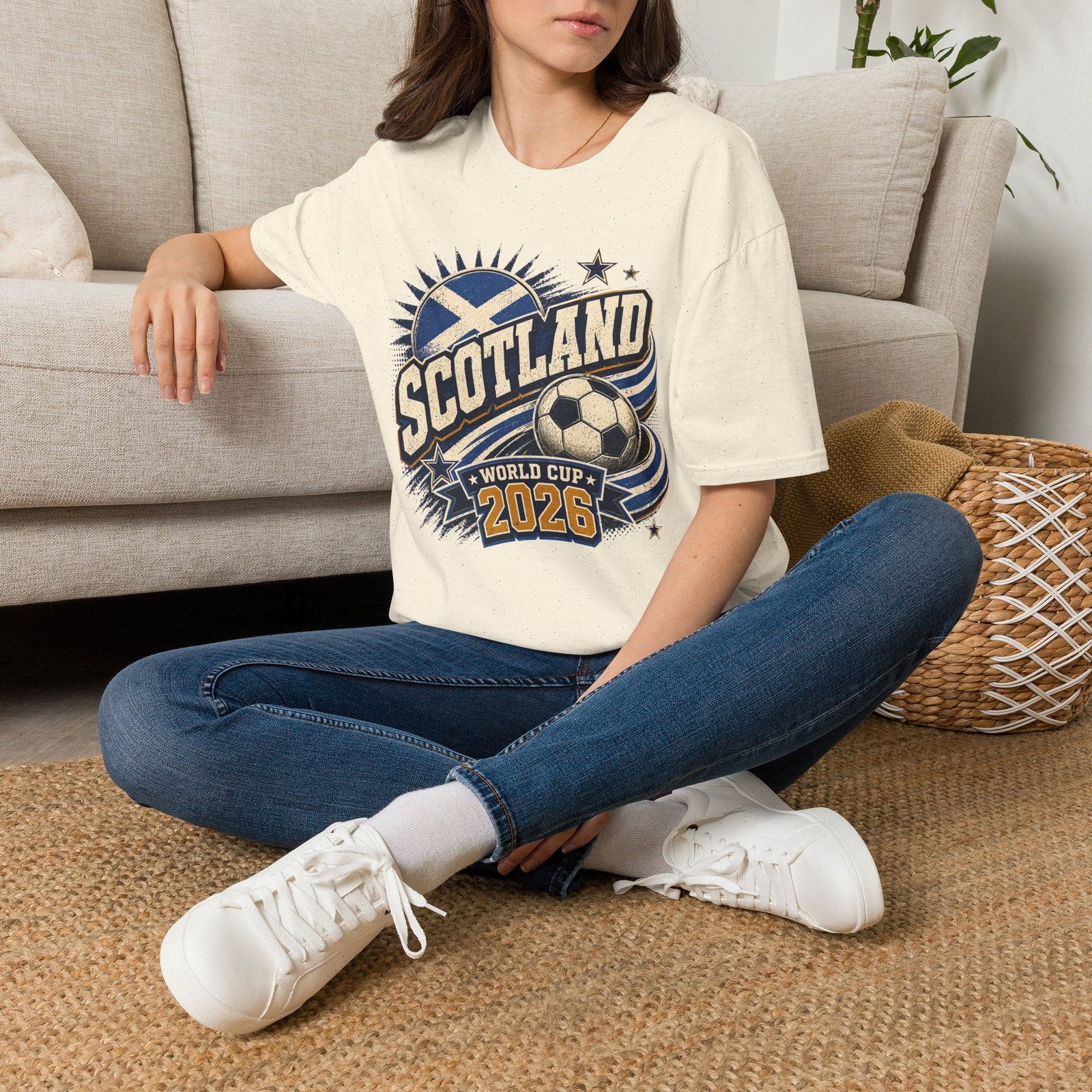 Scotland 2026 World Cup Retro T-Shirt - soccer fan t-shirt | GoalRush Studio