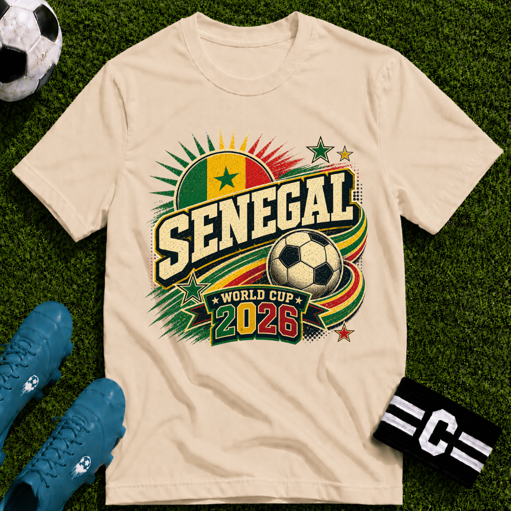 Senegal 2026 World Cup 2026 Retro T-Shirt - soccer fan t-shirt | GoalRush Studio