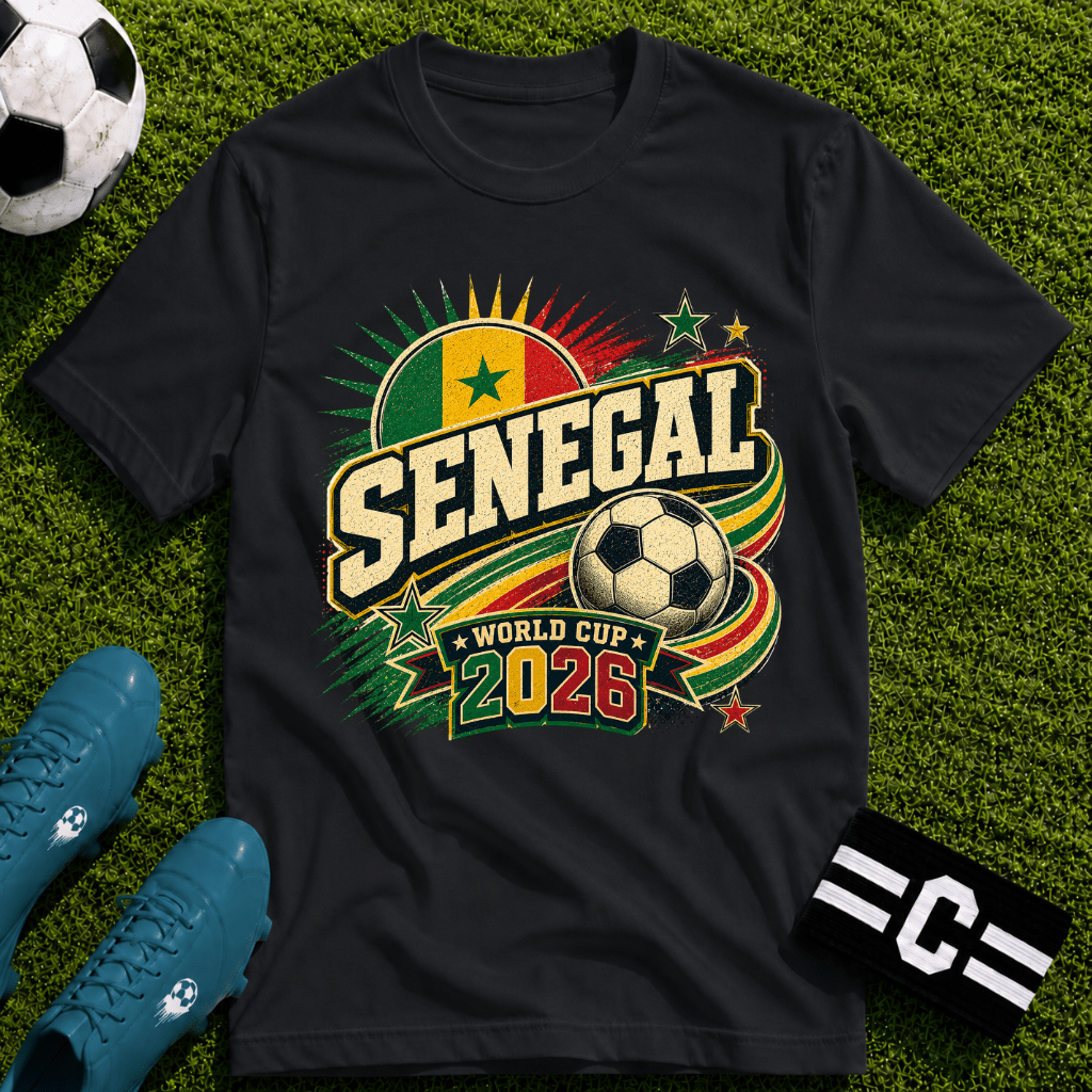 Senegal 2026 World Cup 2026 Retro T-Shirt - soccer fan t-shirt | GoalRush Studio