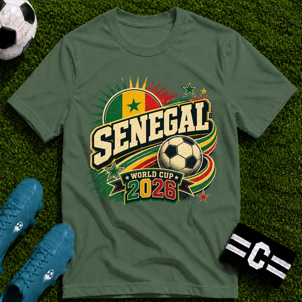 Senegal 2026 World Cup 2026 Retro T-Shirt - soccer fan t-shirt | GoalRush Studio
