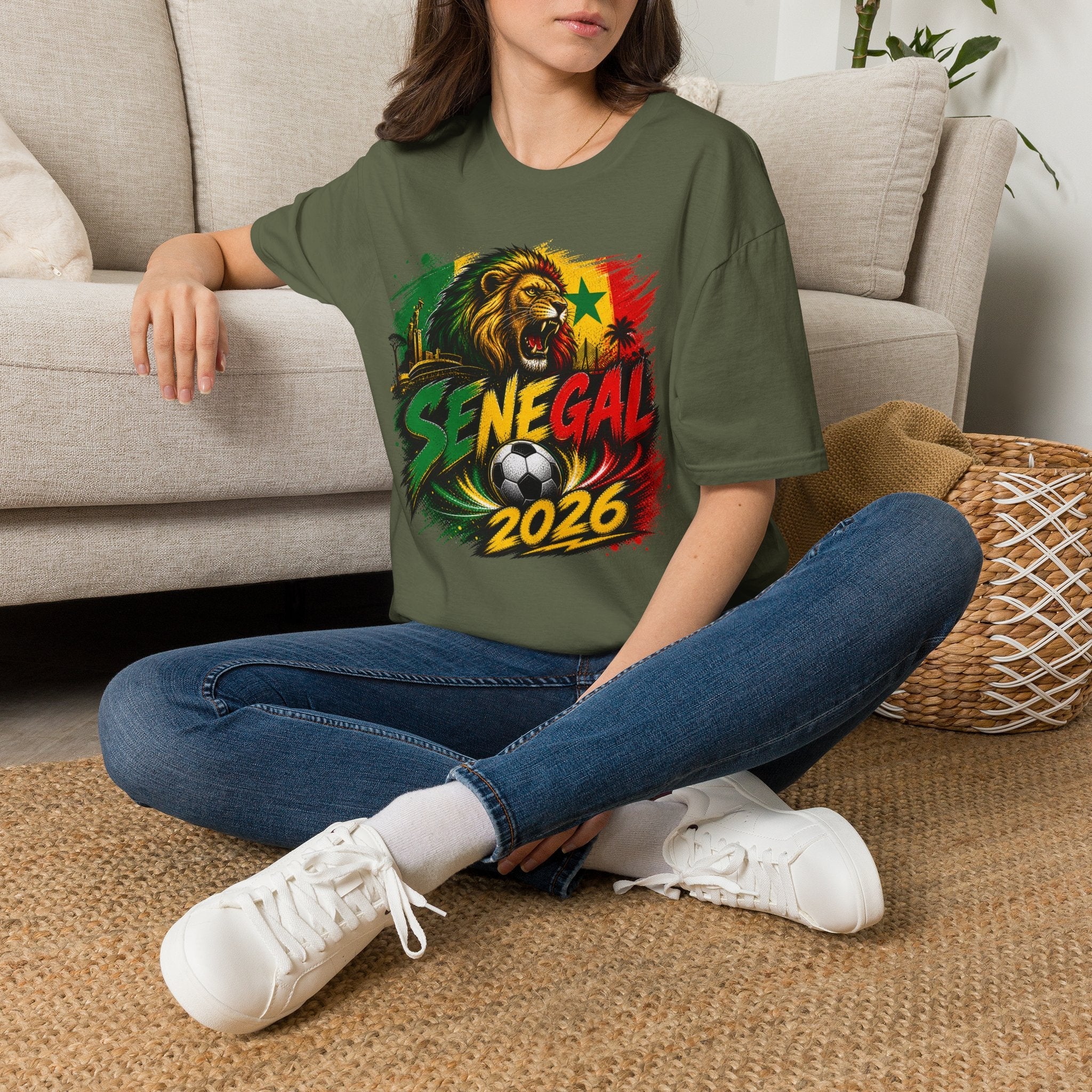 Senegal 2026 World Cup Graphic T-Shirt - soccer fan t-shirt | GoalRush Studio