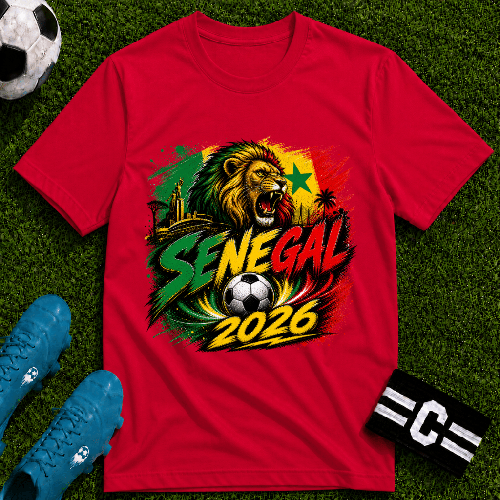 Senegal 2026 World Cup Graphic T-Shirt - soccer fan t-shirt | GoalRush Studio