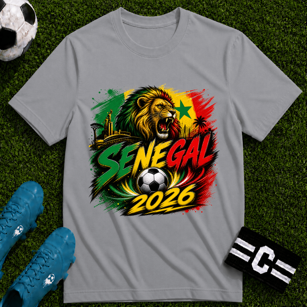 Senegal 2026 World Cup Graphic T-Shirt - soccer fan t-shirt | GoalRush Studio