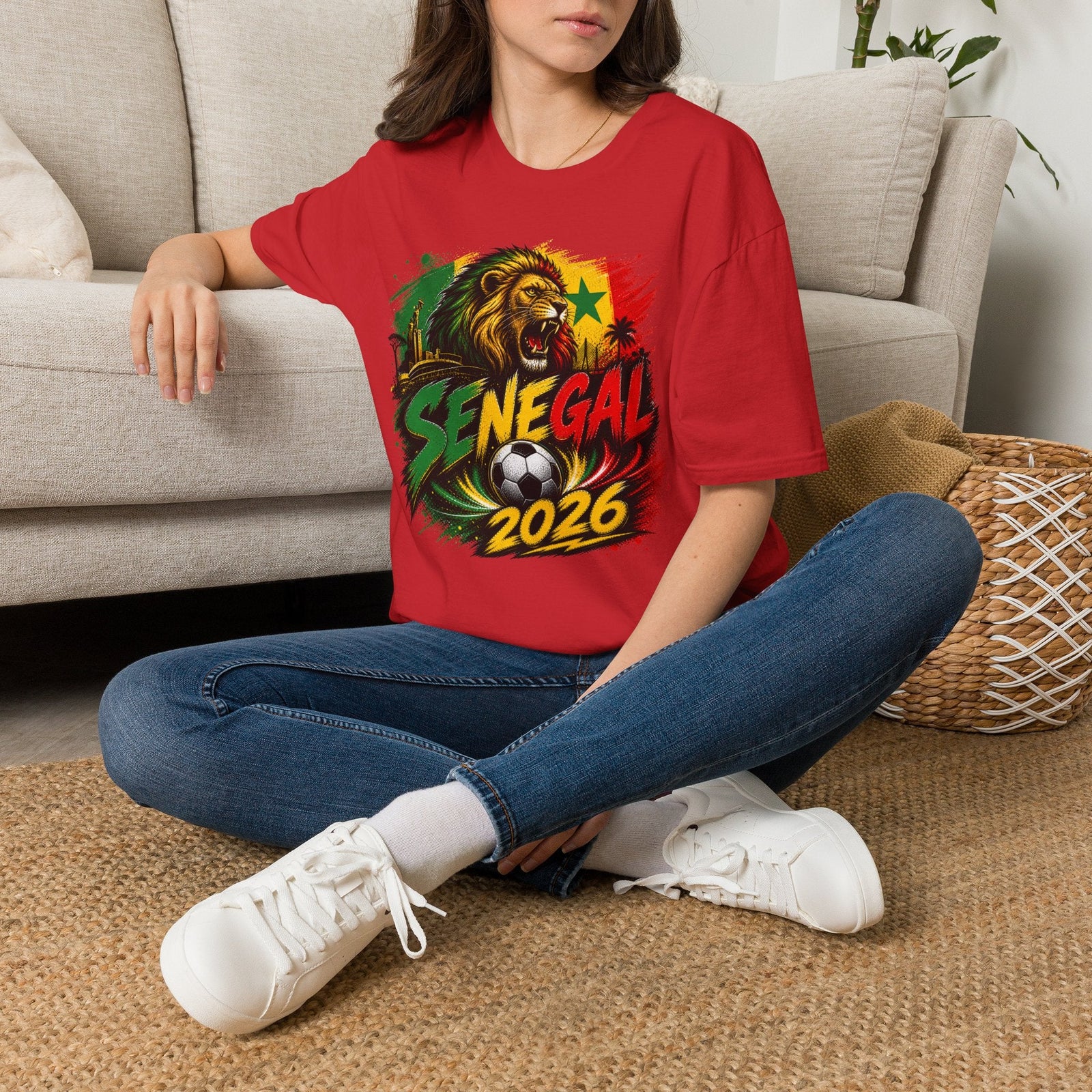Senegal 2026 World Cup Graphic T-Shirt - soccer fan t-shirt | GoalRush Studio
