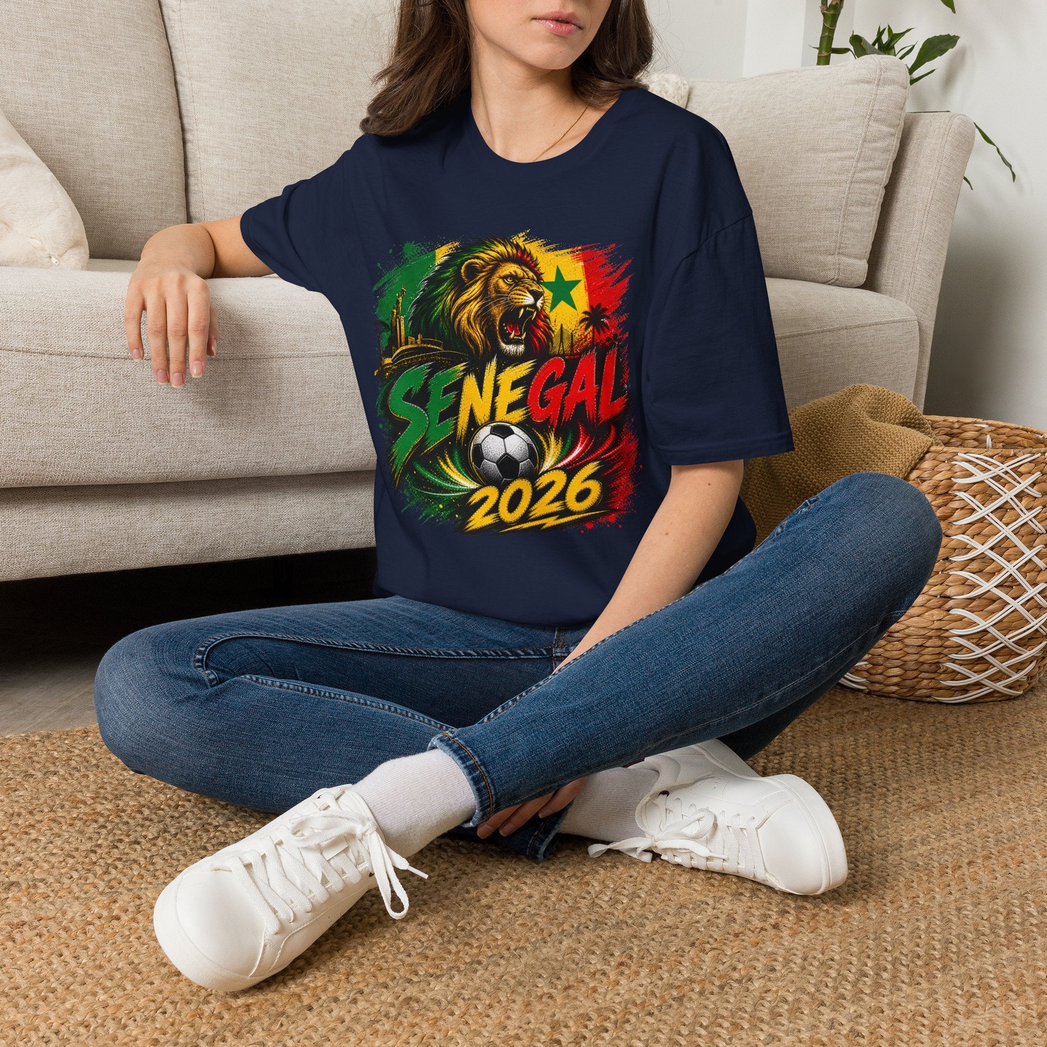 Senegal 2026 World Cup Graphic T-Shirt - soccer fan t-shirt | GoalRush Studio