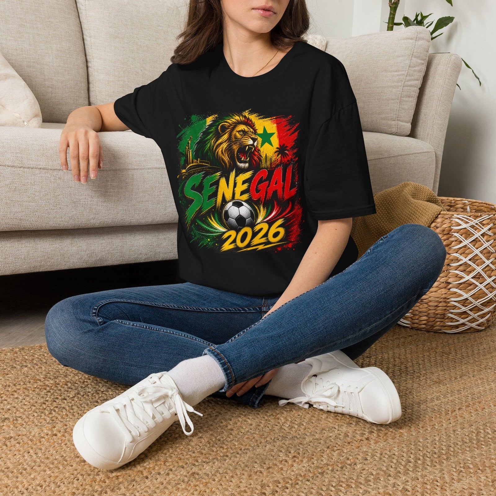 Senegal 2026 World Cup Graphic T-Shirt - soccer fan t-shirt | GoalRush Studio