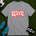 Sideline Queen Soccer Mum Club T-Shirt - soccer fan t-shirt | GoalRush Studio