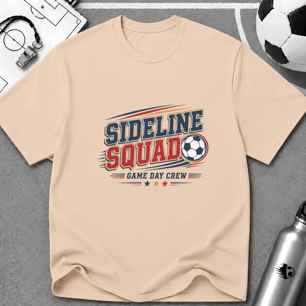 Sideline Squad Game Day Crew T-Shirt - soccer fan t-shirt | GoalRush Studio