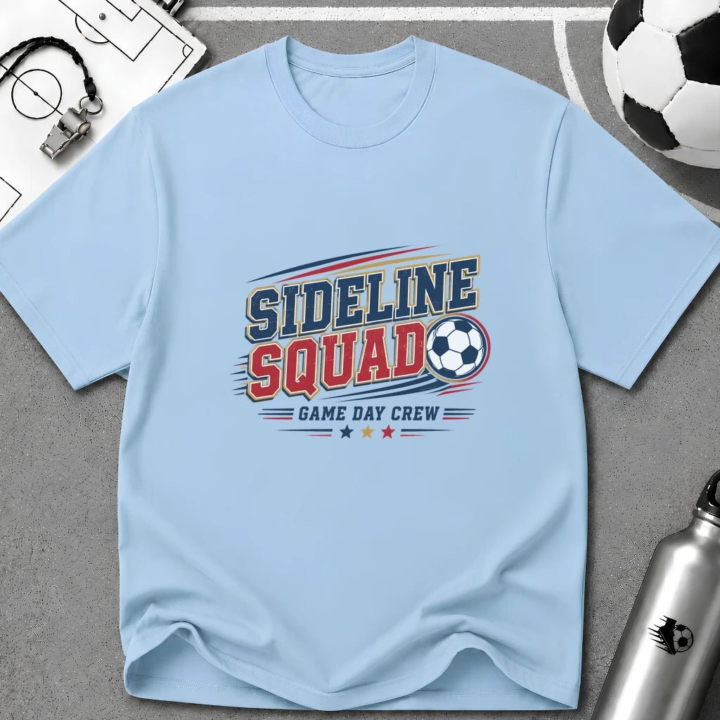Sideline Squad Game Day Crew T-Shirt - soccer fan t-shirt | GoalRush Studio
