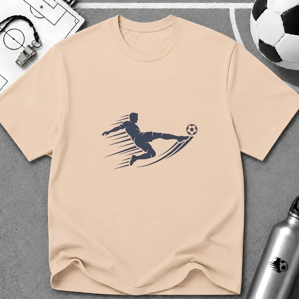 Sliding Tackle Flat Vector Silhouette T-Shirt - soccer fan t-shirt | GoalRush Studio