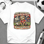 Sloth Football T-Shirt "Fast In My Head, Slow On The Field" - soccer fan t-shirt | GoalRush Studio