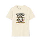 Snack Lover T-Shirt “I’m Only Here for the Snacks” - soccer fan t-shirt | GoalRush Studio