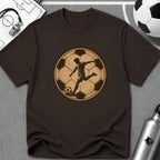 Soccer Ball Player Silhouette T-Shirt - soccer fan t-shirt | GoalRush Studio