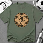 Soccer Ball Player Silhouette T-Shirt - soccer fan t-shirt | GoalRush Studio