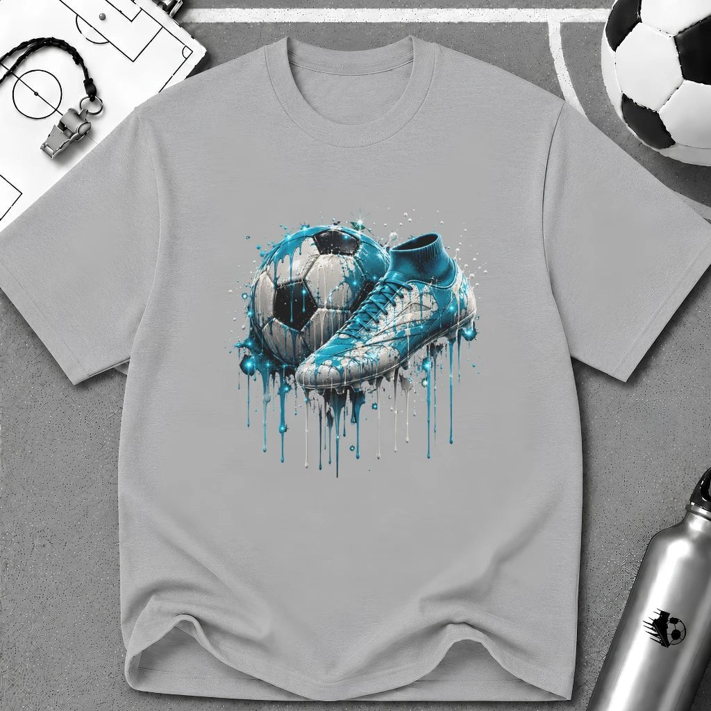 Soccer Boot Drip Graphic T-Shirt - soccer fan t-shirt | GoalRush Studio