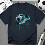 Soccer Boot Drip Graphic T-Shirt - soccer fan t-shirt | GoalRush Studio