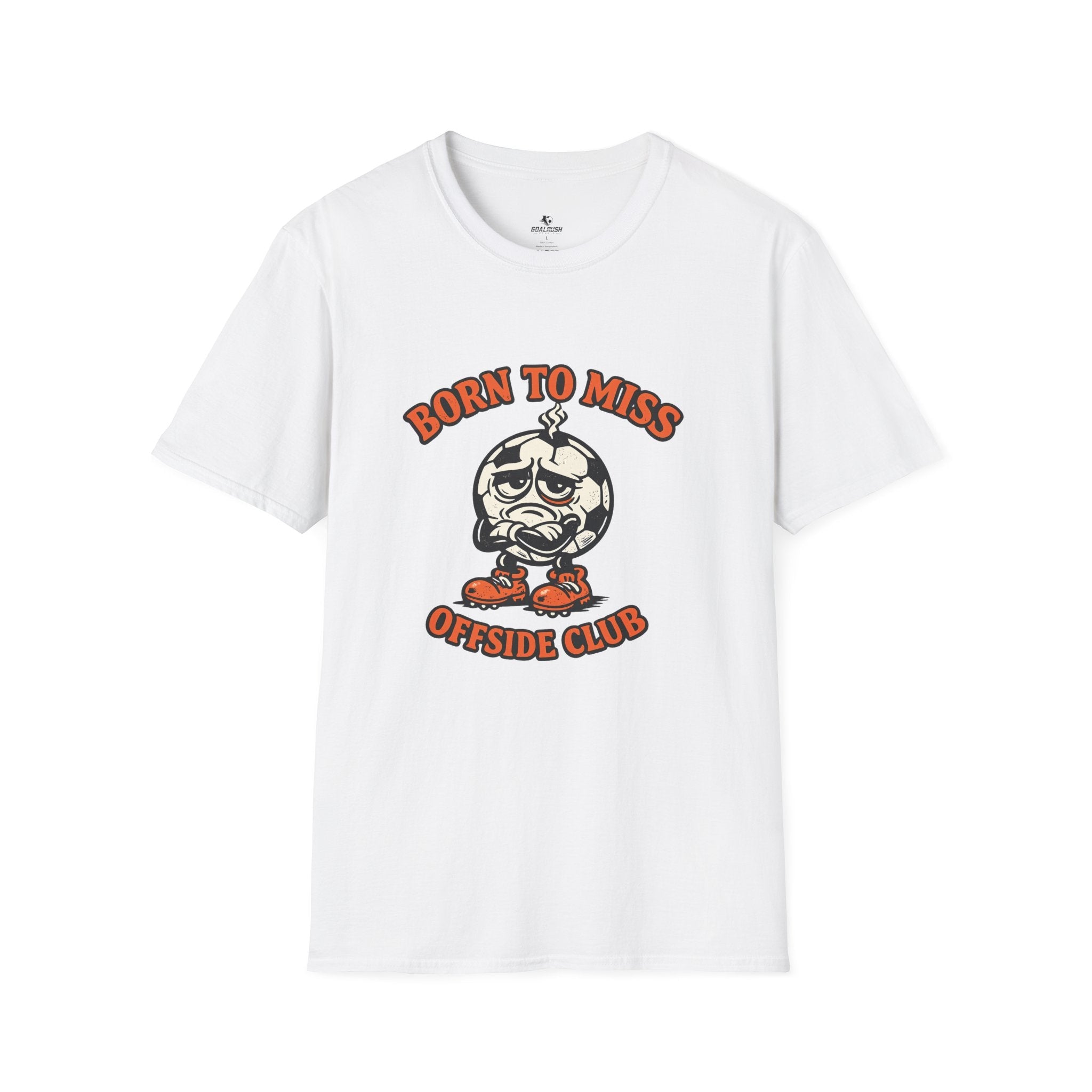 Soccer "Born to Miss" Offside Club T-Shirt - soccer fan t-shirt | GoalRush Studio