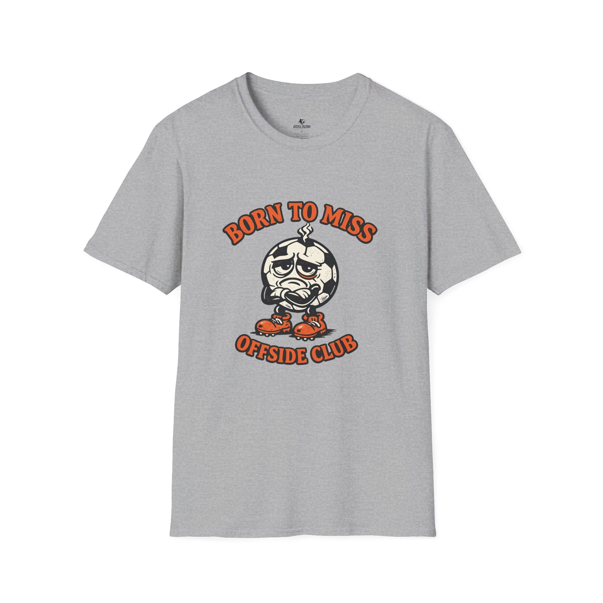 Soccer "Born to Miss" Offside Club T-Shirt - soccer fan t-shirt | GoalRush Studio