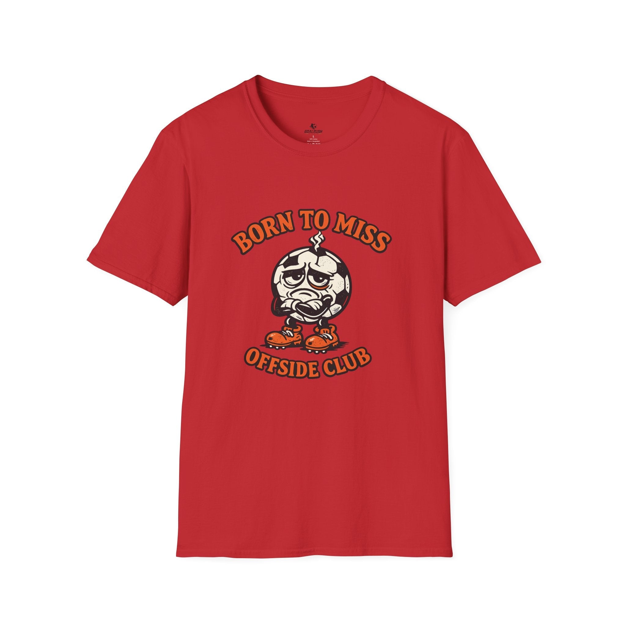 Soccer "Born to Miss" Offside Club T-Shirt - soccer fan t-shirt | GoalRush Studio