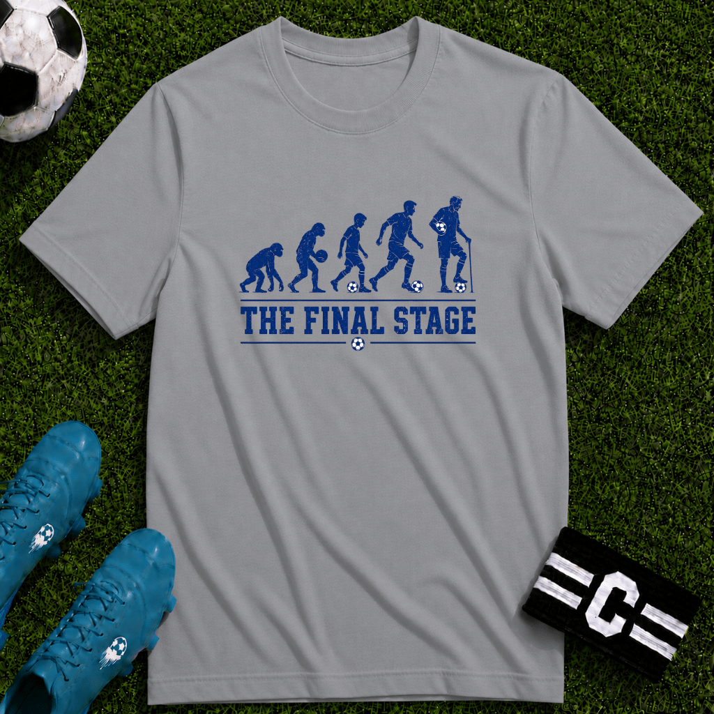 Soccer Evolution 'The Final Stage' T-Shirt - soccer fan t-shirt | GoalRush Studio