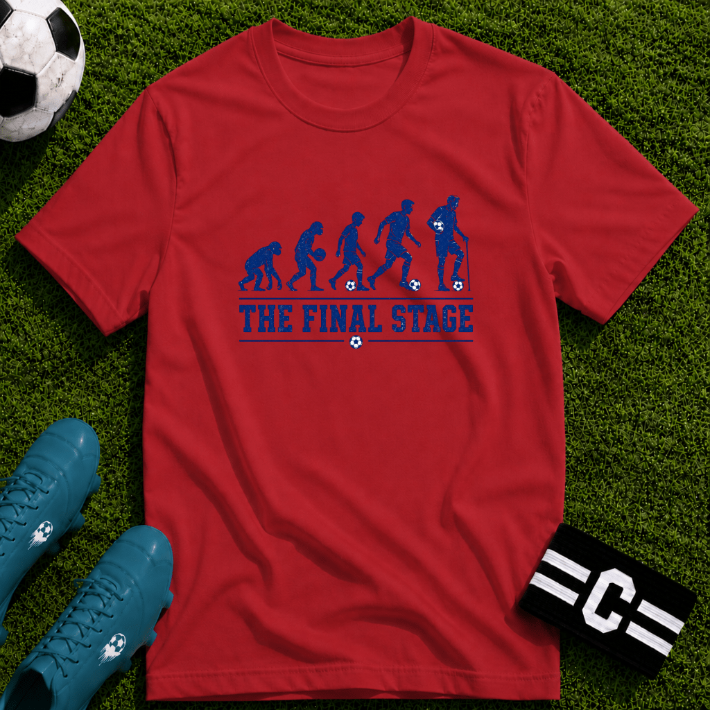 Soccer Evolution 'The Final Stage' T-Shirt - soccer fan t-shirt | GoalRush Studio