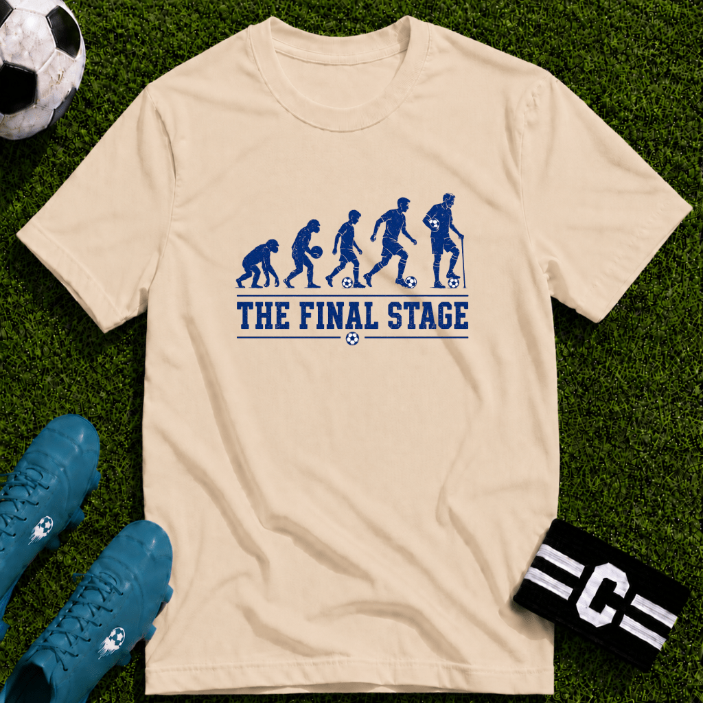 Soccer Evolution 'The Final Stage' T-Shirt - soccer fan t-shirt | GoalRush Studio