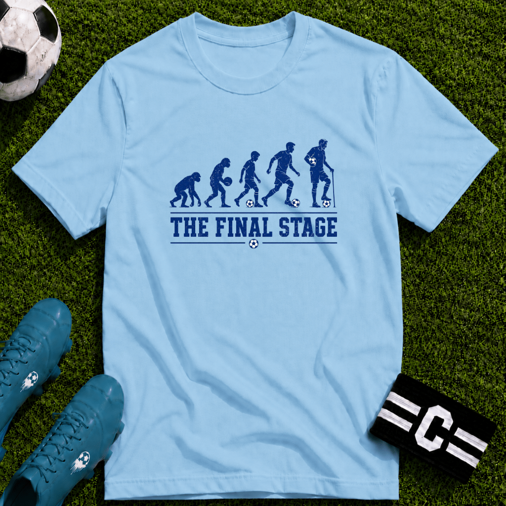 Soccer Evolution 'The Final Stage' T-Shirt - soccer fan t-shirt | GoalRush Studio