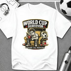 Soccer Fan Funny Survivor T-Shirt - soccer fan t-shirt | GoalRush Studio