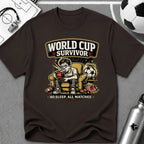 Soccer Fan Funny Survivor T-Shirt - soccer fan t-shirt | GoalRush Studio