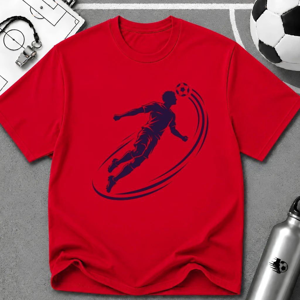 Soccer Header Ink Splash Vector T-Shirt - soccer fan t-shirt | GoalRush Studio