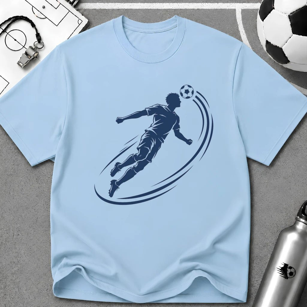 Soccer Header Ink Splash Vector T-Shirt - soccer fan t-shirt | GoalRush Studio