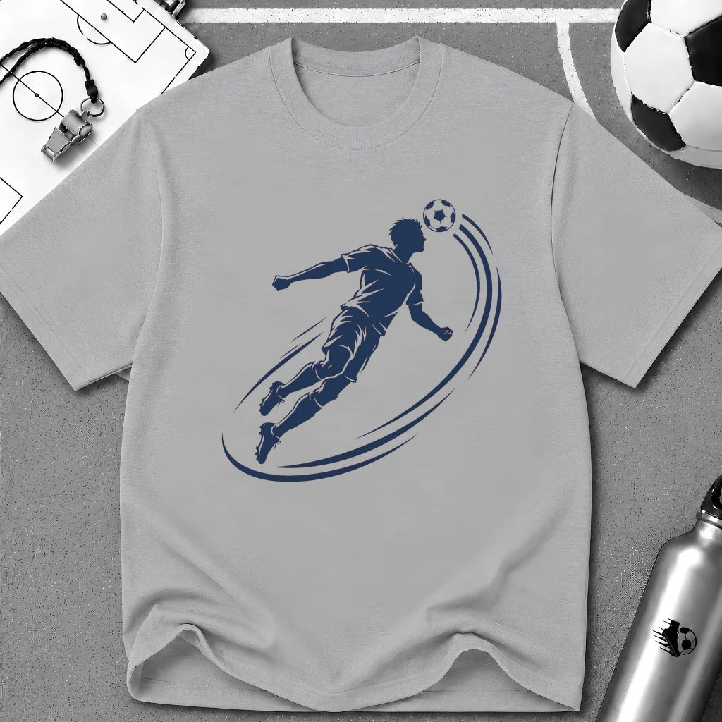 Soccer Header Ink Splash Vector T-Shirt - soccer fan t-shirt | GoalRush Studio