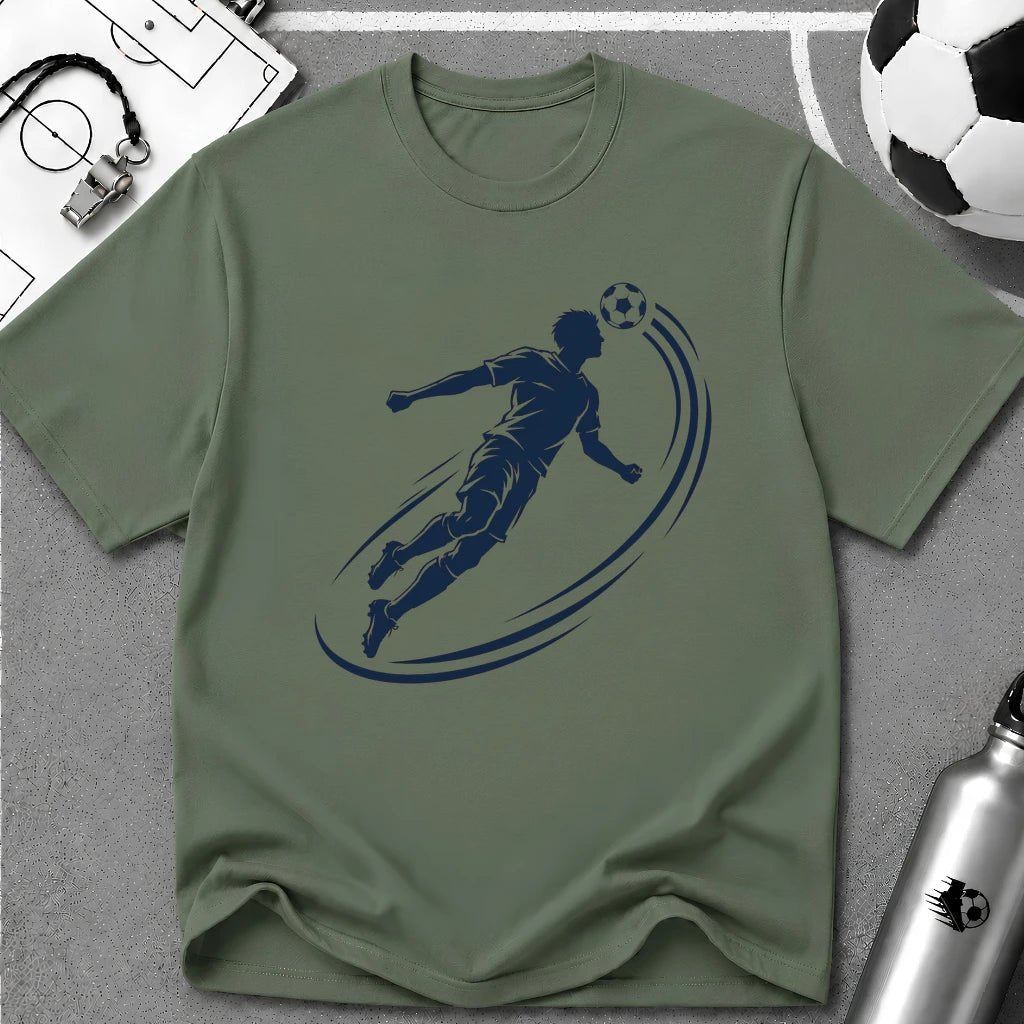 Soccer Header Ink Splash Vector T-Shirt - soccer fan t-shirt | GoalRush Studio