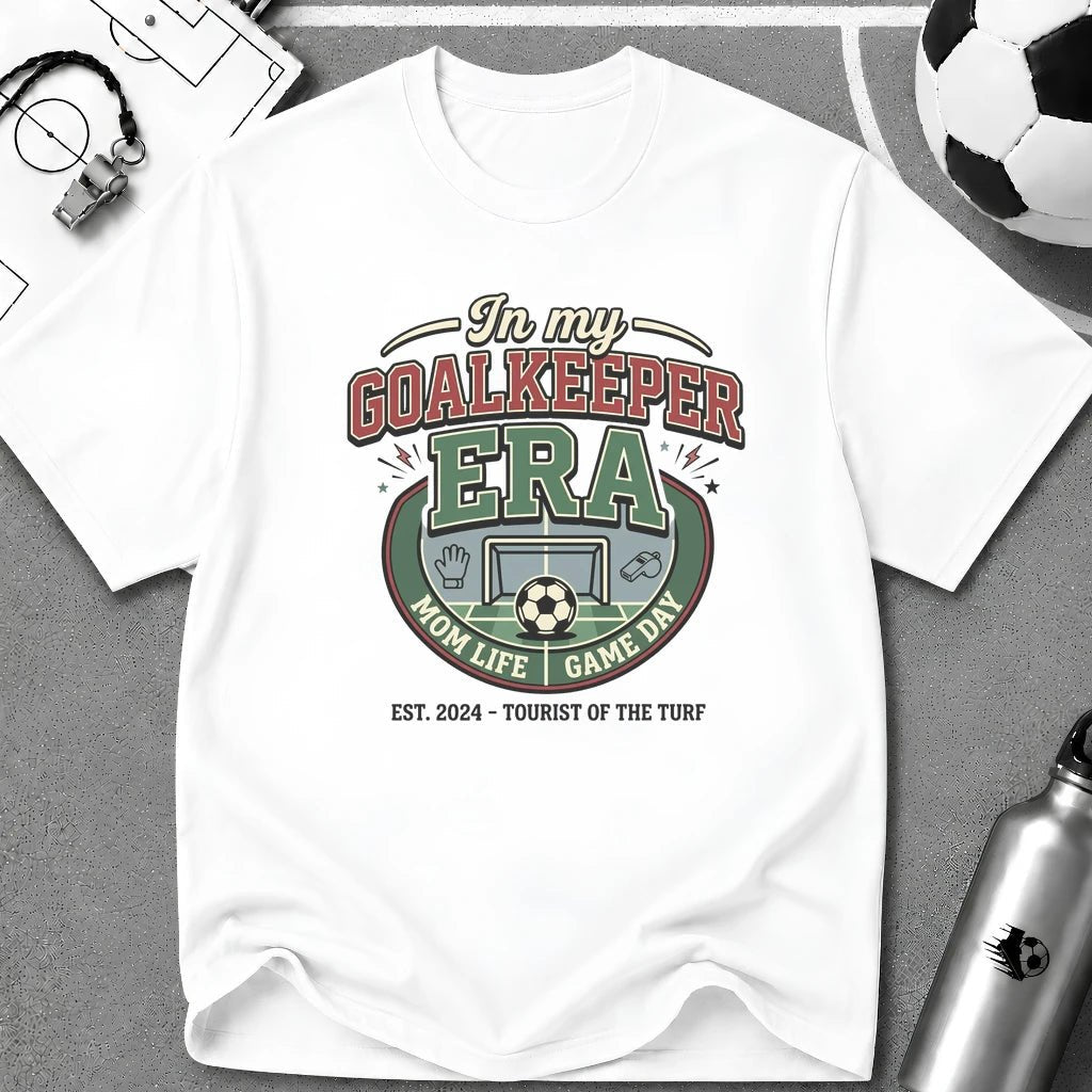 Soccer Mom - In My Goalkeeper Era Soccer T-Shirt - soccer fan t-shirt | GoalRush Studio