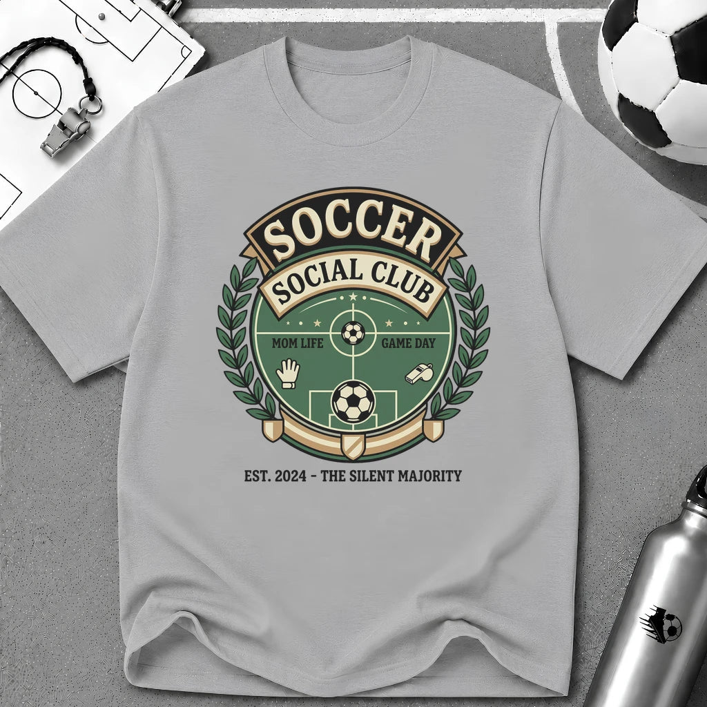 Soccer Parent Social Club T-Shirt - soccer fan t-shirt | GoalRush Studio