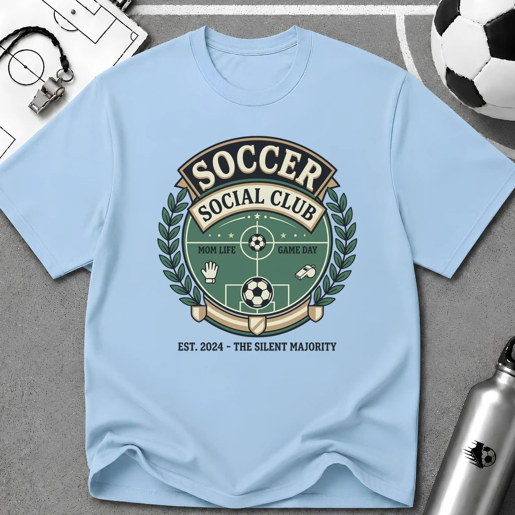 Soccer Parent Social Club T-Shirt - soccer fan t-shirt | GoalRush Studio