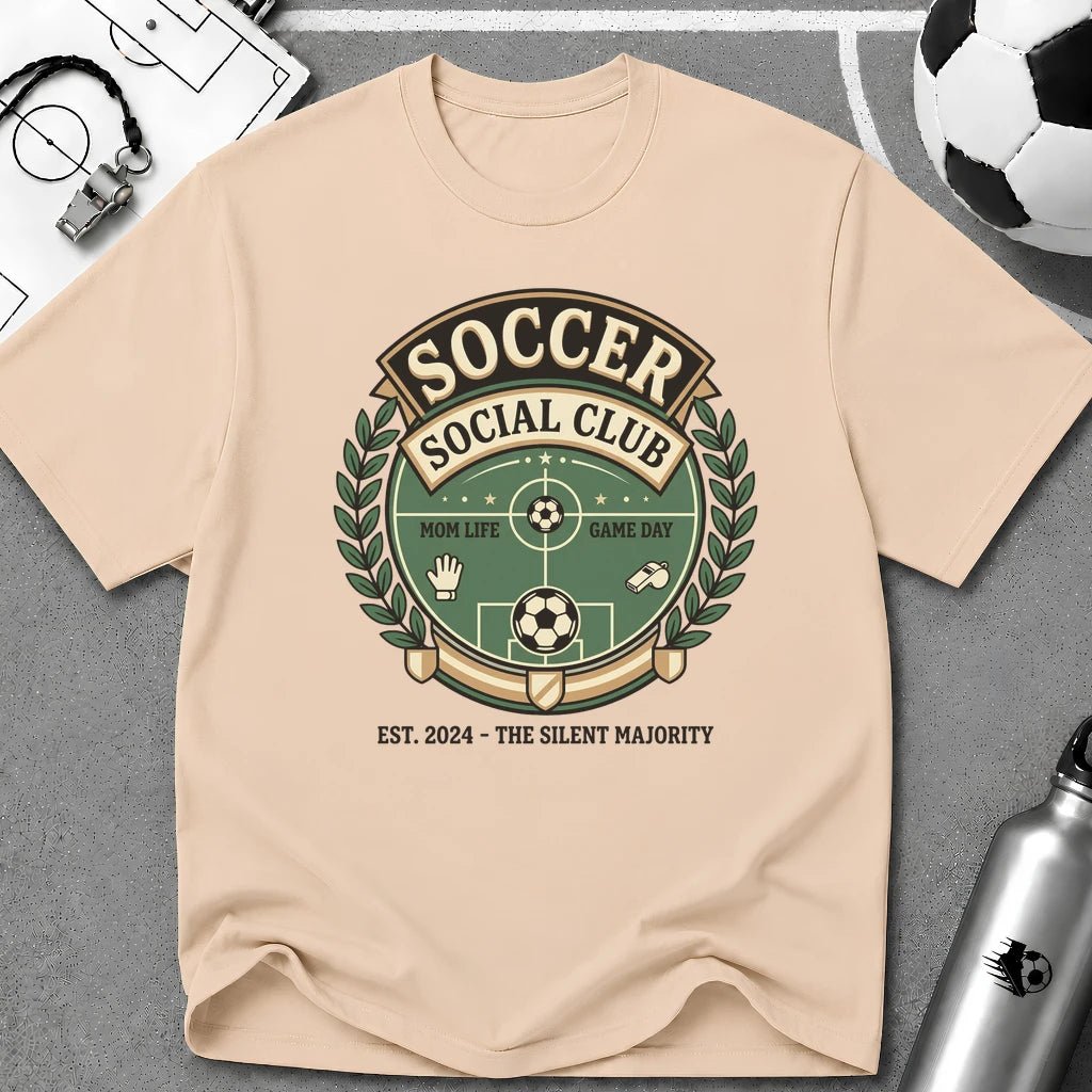 Soccer Parent Social Club T-Shirt - soccer fan t-shirt | GoalRush Studio