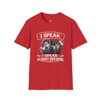 Soccer Referee Humor T-Shirt “I Speak Fluent Offside” - soccer fan t-shirt | GoalRush Studio