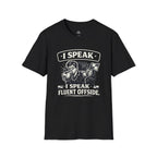 Soccer Referee Humor T-Shirt “I Speak Fluent Offside” - soccer fan t-shirt | GoalRush Studio