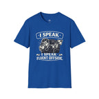 Soccer Referee Humor T-Shirt “I Speak Fluent Offside” - soccer fan t-shirt | GoalRush Studio
