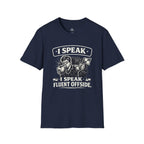 Soccer Referee Humor T-Shirt “I Speak Fluent Offside” - soccer fan t-shirt | GoalRush Studio