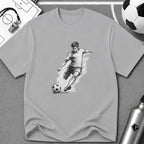 Soccer Strike Pencil Art Sketch T-Shirt - soccer fan t-shirt | GoalRush Studio