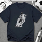 Soccer Strike Pencil Art Sketch T-Shirt - soccer fan t-shirt | GoalRush Studio