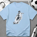 Soccer Strike Pencil Art Sketch T-Shirt - soccer fan t-shirt | GoalRush Studio