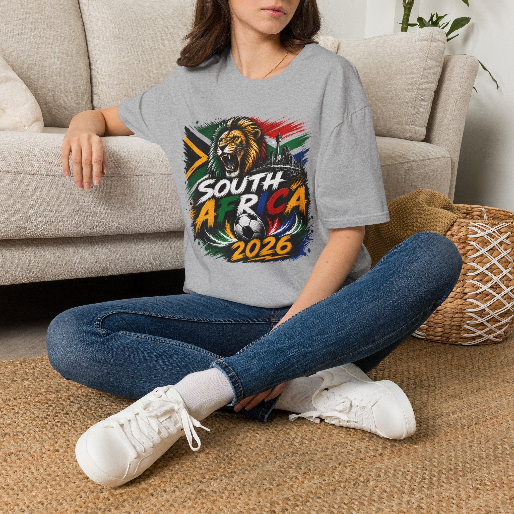South Africa 2026 World Cup Graphic T-Shirt - soccer fan t-shirt | GoalRush Studio