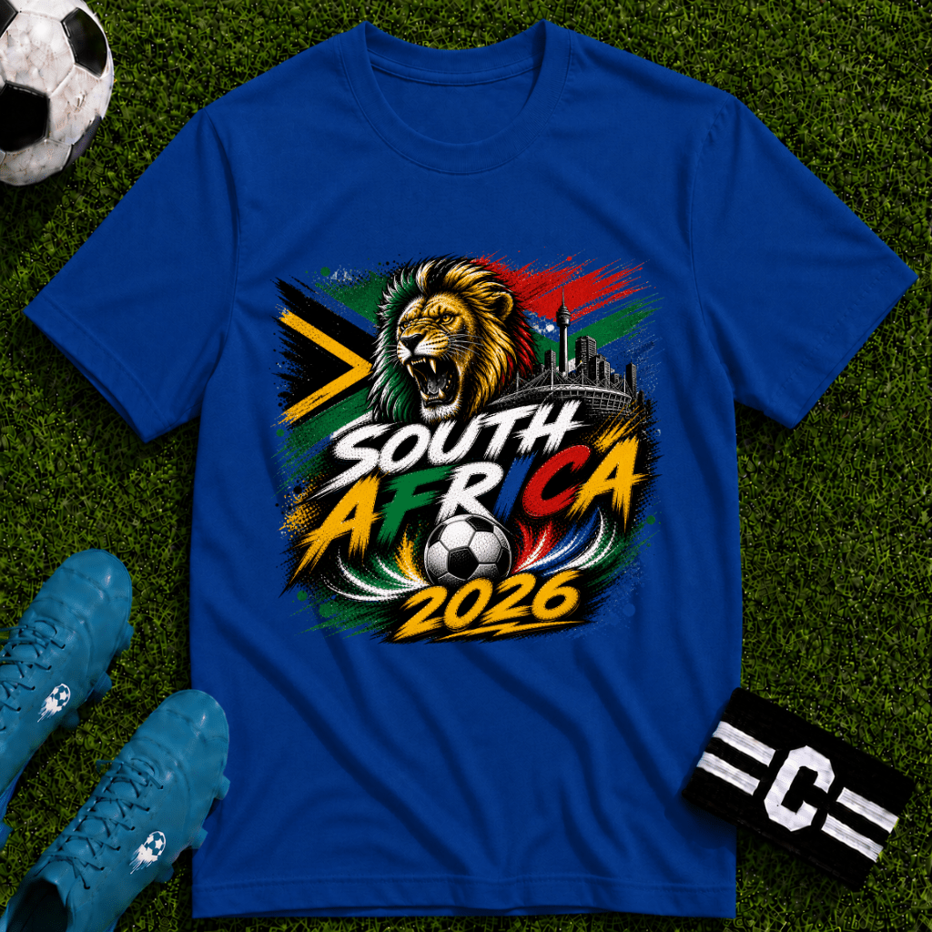 South Africa 2026 World Cup Graphic T-Shirt - soccer fan t-shirt | GoalRush Studio