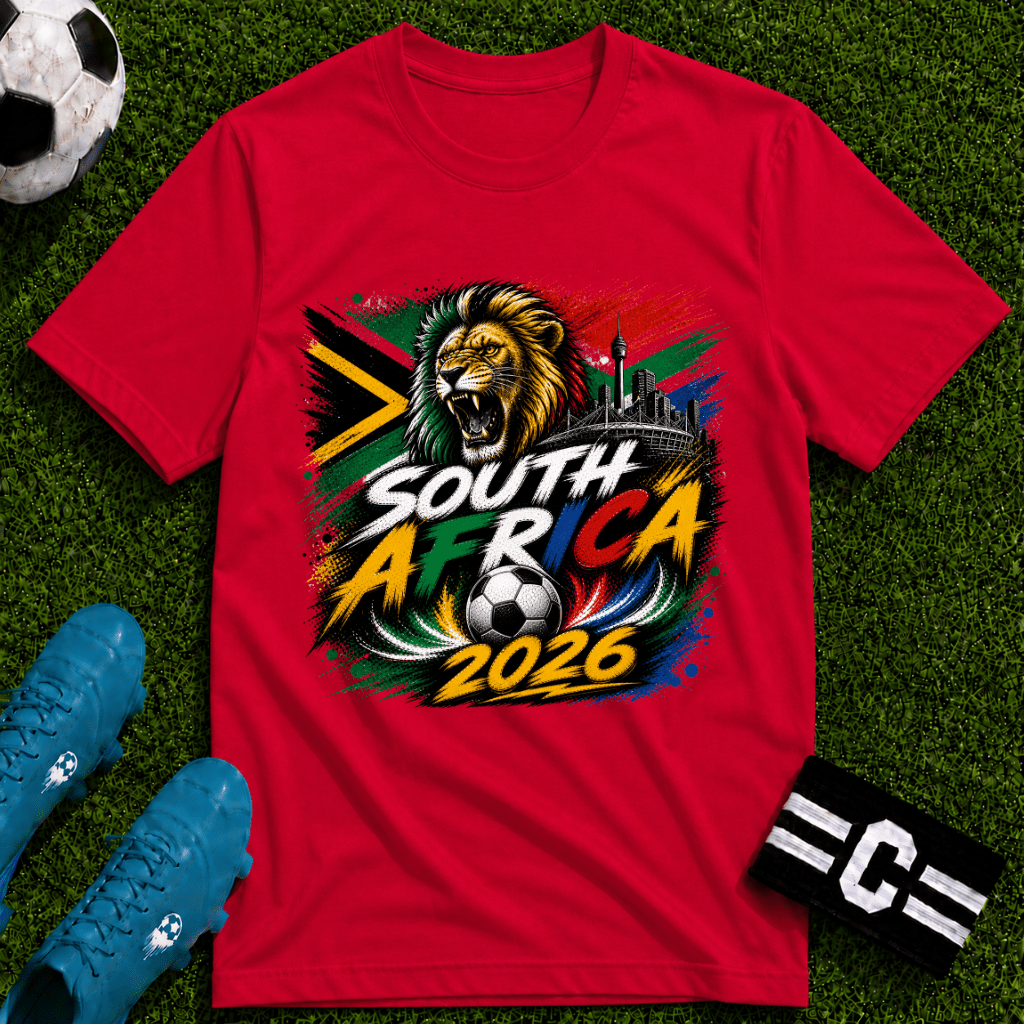 South Africa 2026 World Cup Graphic T-Shirt - soccer fan t-shirt | GoalRush Studio