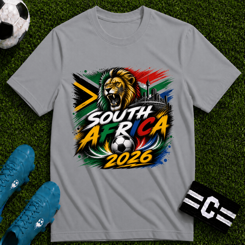 South Africa 2026 World Cup Graphic T-Shirt - soccer fan t-shirt | GoalRush Studio